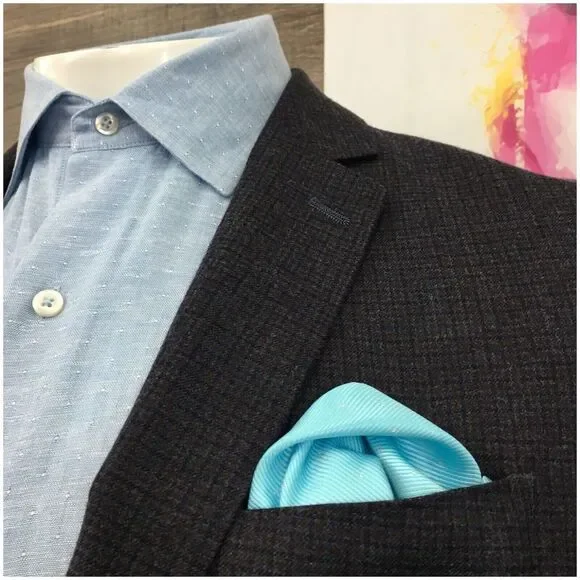 14TH Union Mens Blazer Sport Coat Two Button‎ Casual Jacket 42S Slim Wool Suits